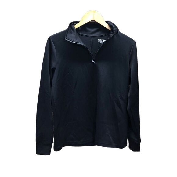 Lands' End Size Small (S) Black 1/4 Zip Jacket - Picture 1 of 5